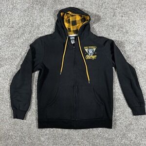 Vintage Hoodie Gas Monkey Garage Full Zip Graphic Black Car‎ Sweatshirt Size M